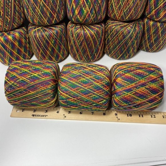 18 Spools Aunt Lydia's Crochet Thread Mexicana Rainbow - Picture 7 of 13